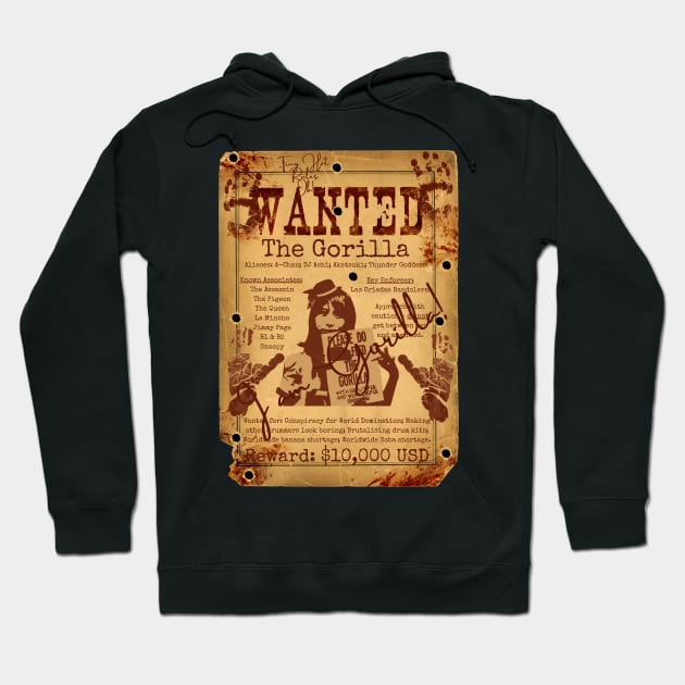 The Gorilla Wanted Poster Hoodie by Daz Art & Designs